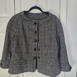 ZARA Tweed Blazer Sz Xl